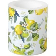 Свещ 10.5х9см Lemon Wreath зелена